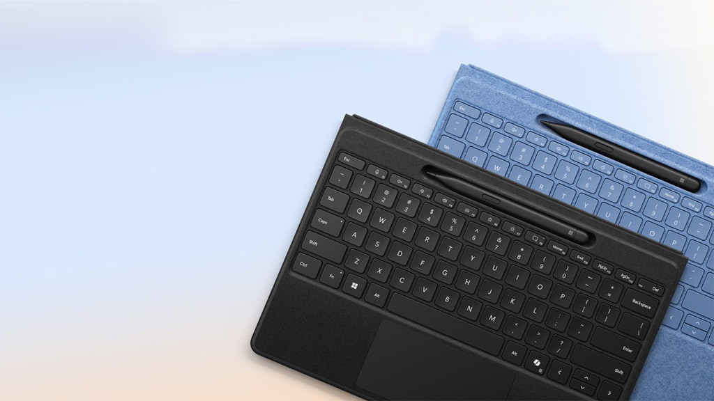 blue signature keyboard with slim pen 2